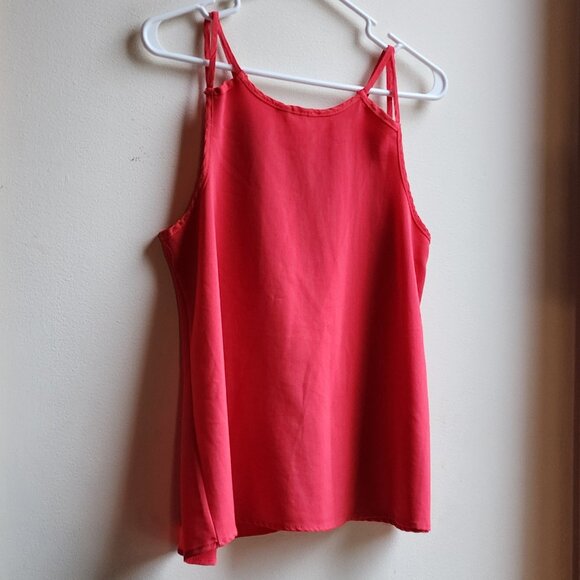 Haute Society Hot Pink Lace Tank Top Size Small - Picture 10 of 12